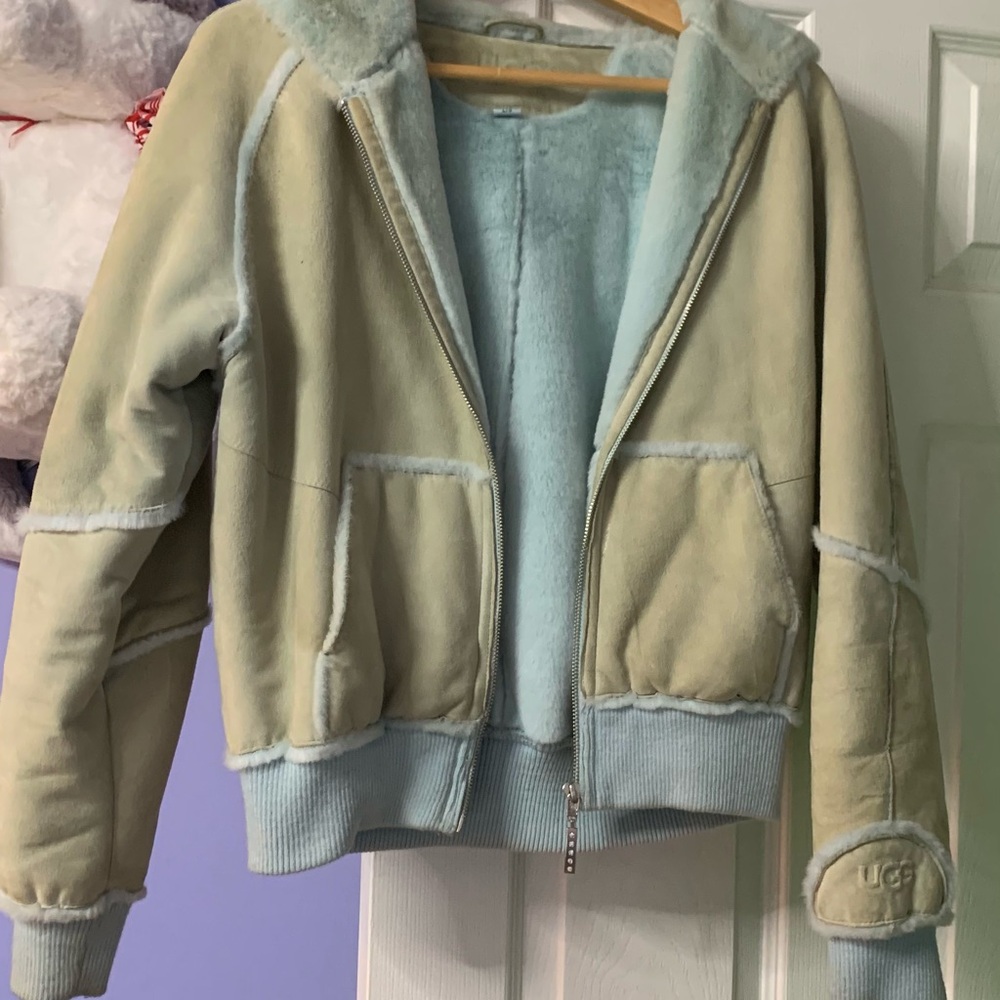 UGG Blue Puffer Jacket Cozy and Stylish